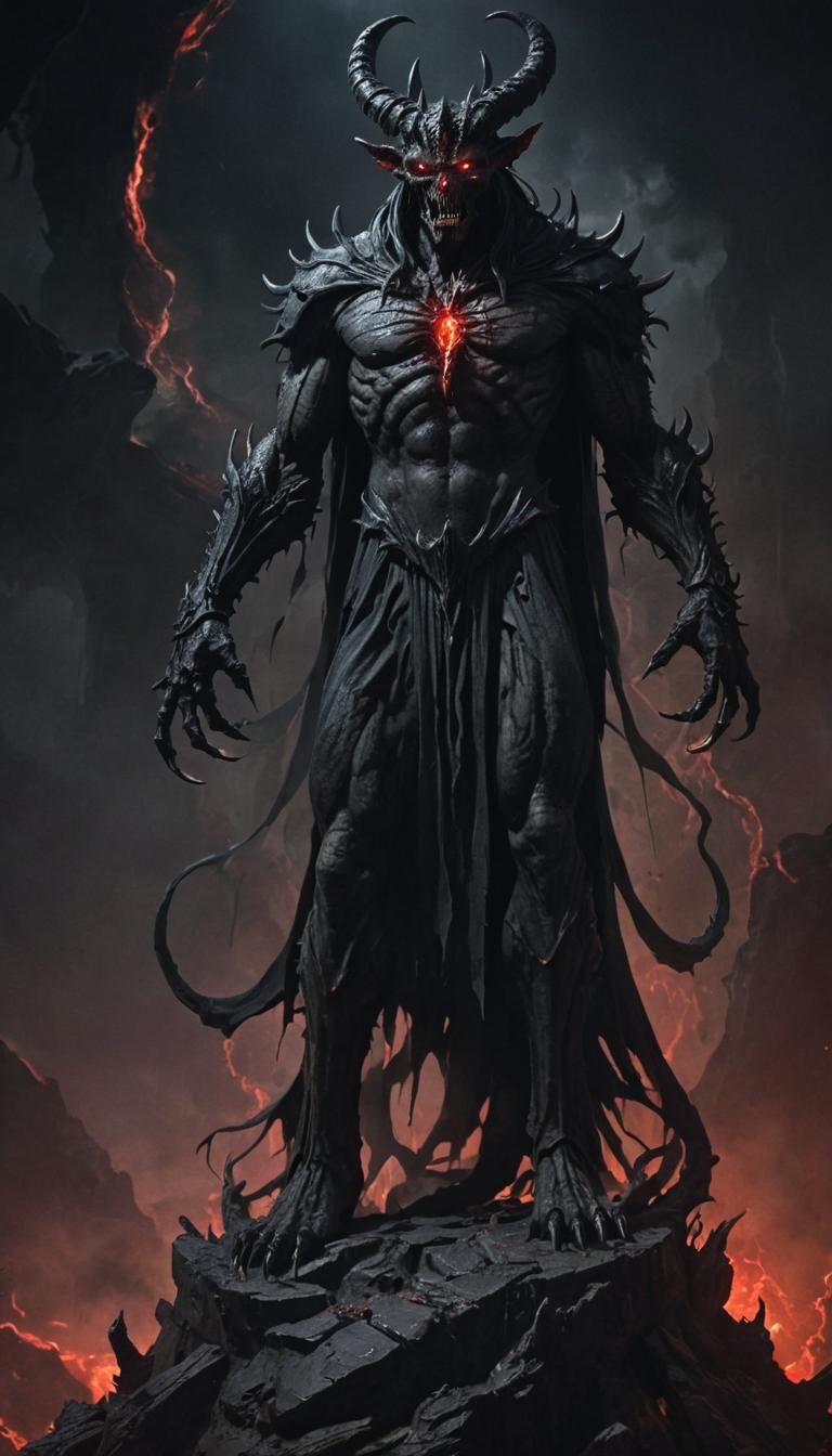 Nightmarish God Zhal'gorath at the Edge of Abyss