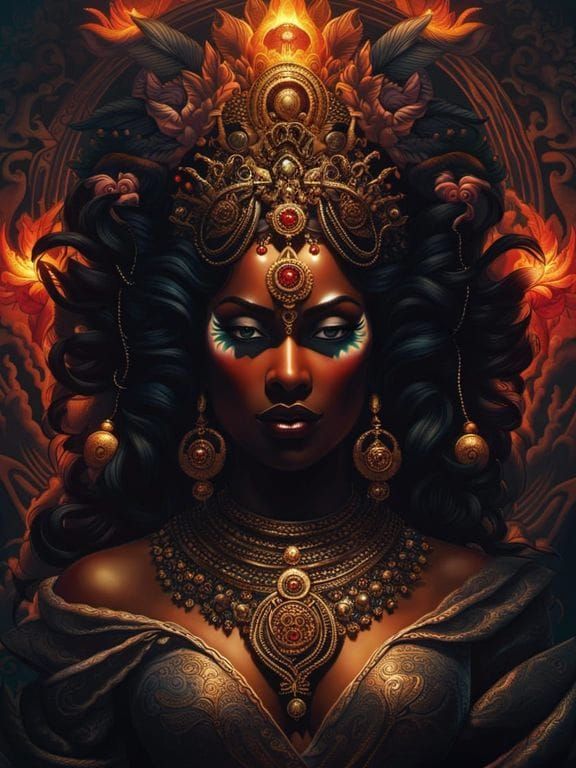 Kali: Goddess of Destruction in Dark Fantasy Art