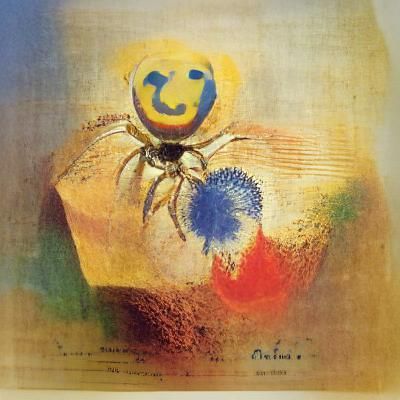 Smiling Spider in Lithographic Style