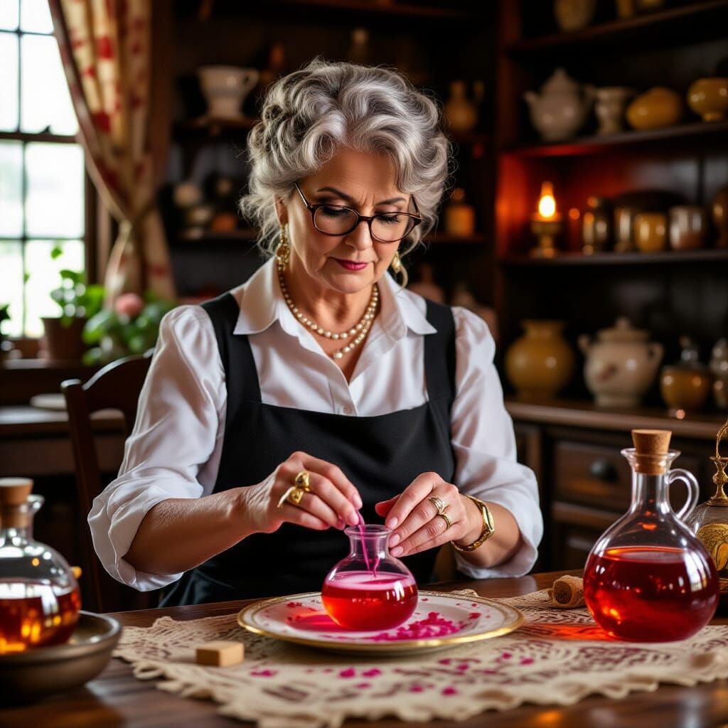 The Madam Prepares Love Potion #9