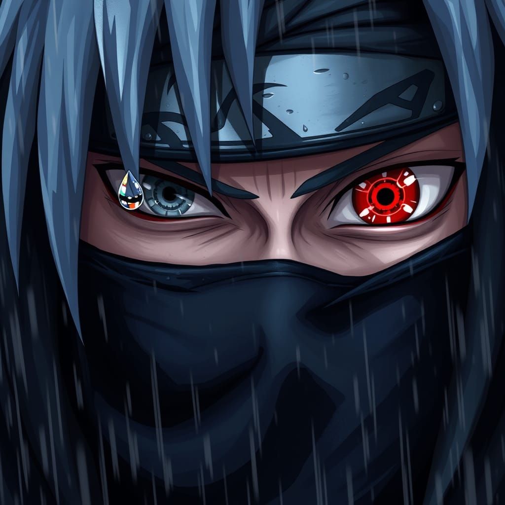 Kakashi Hatake, Anime Portrait in Anime Style