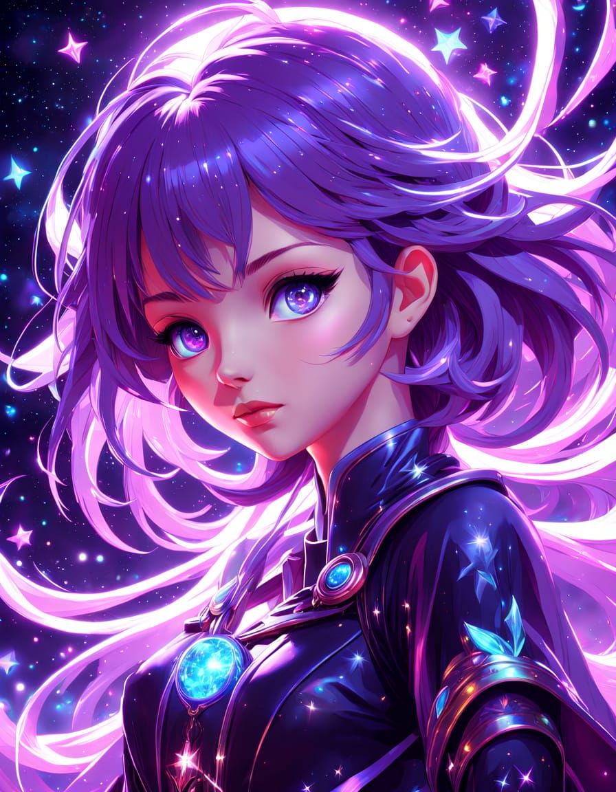 Gwen Tennyson in Ethereal Cosmic Fantasy Art