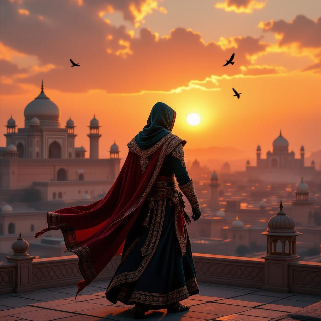 Assassin's Creed in Ancient India: Cinematic Sunset