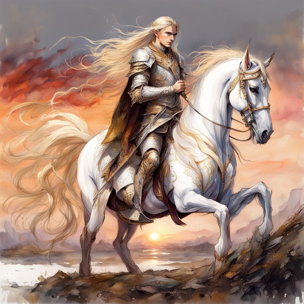Glorfindel on his white horse