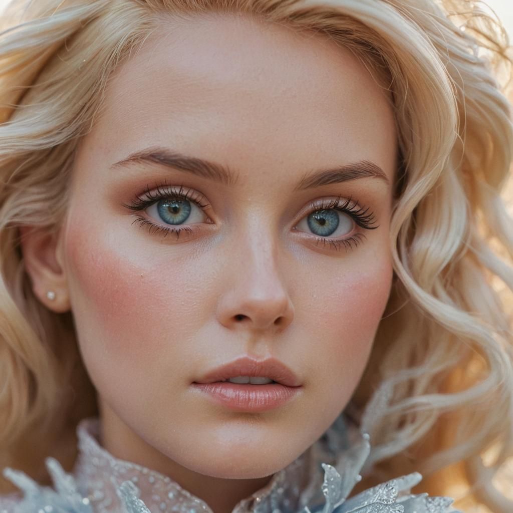 Cinematic Portrait of a Determined Woman in Macro