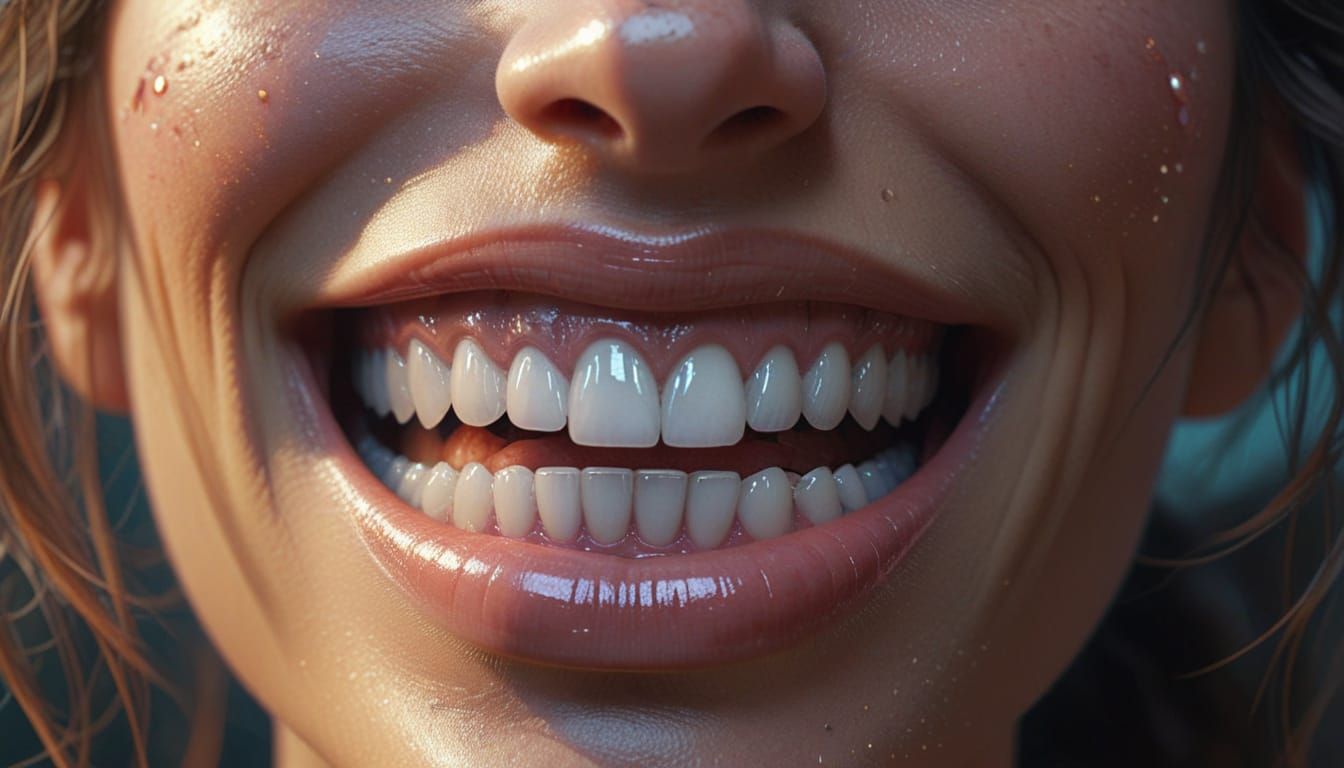 Happy Face in Vibrant Digital Art Style