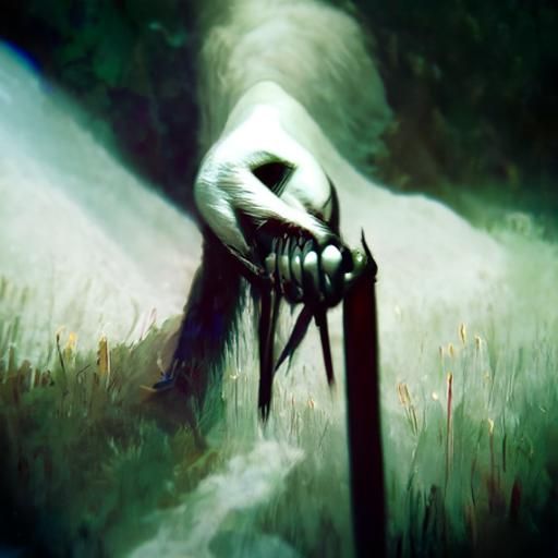 Sinister Pitchfork in Dark Fantasy Style