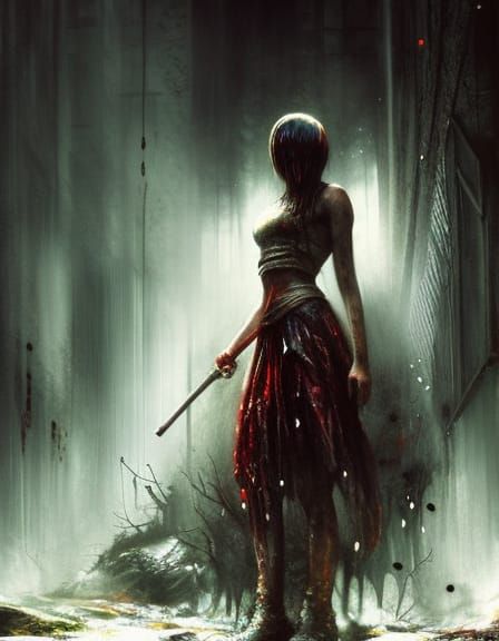 Silent Hill Inspired Horror Graffiti Art