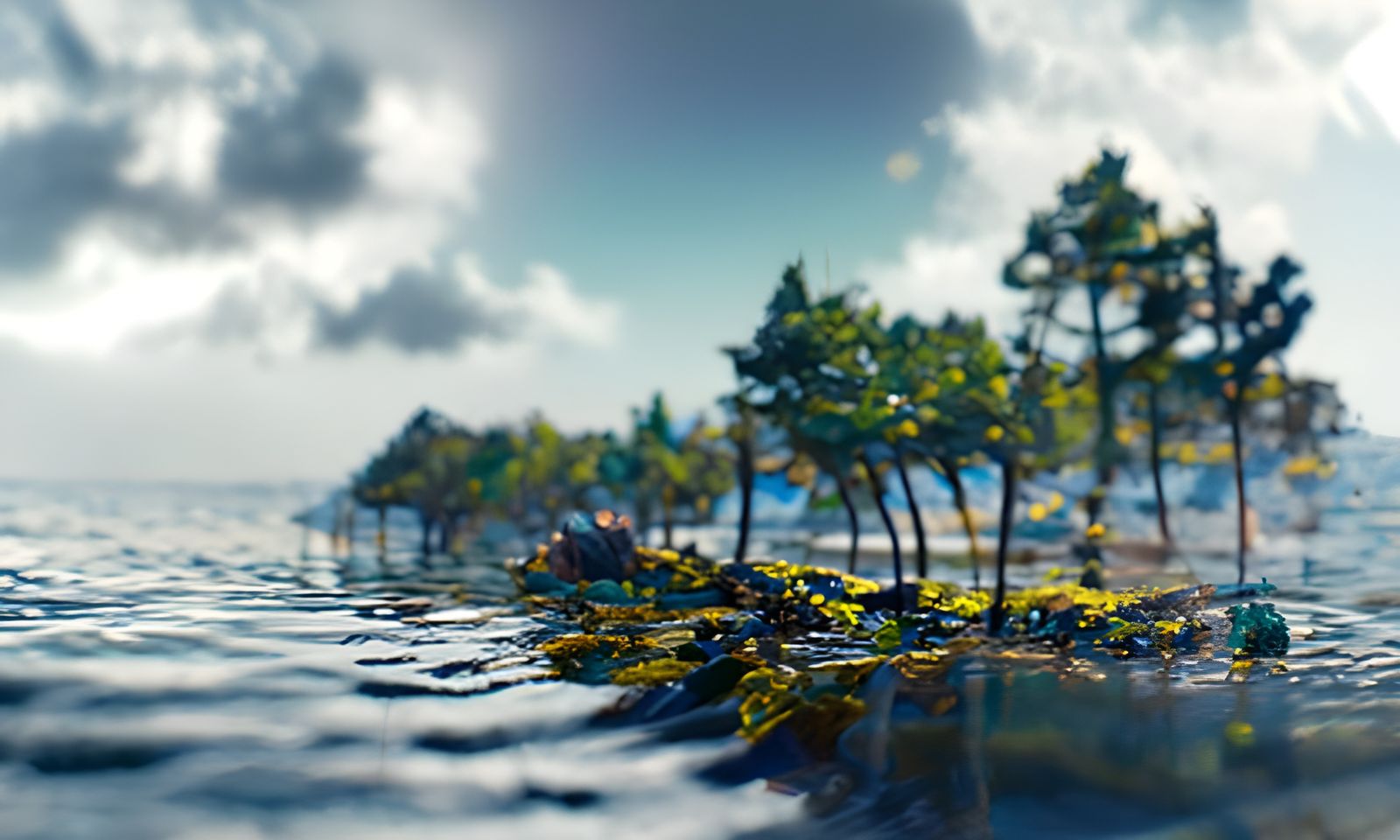 Fantasy Villa Between Forest and Sea in 8K