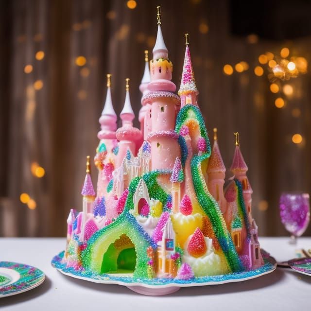 Colorful Cake Castle Inspired by Gaudi