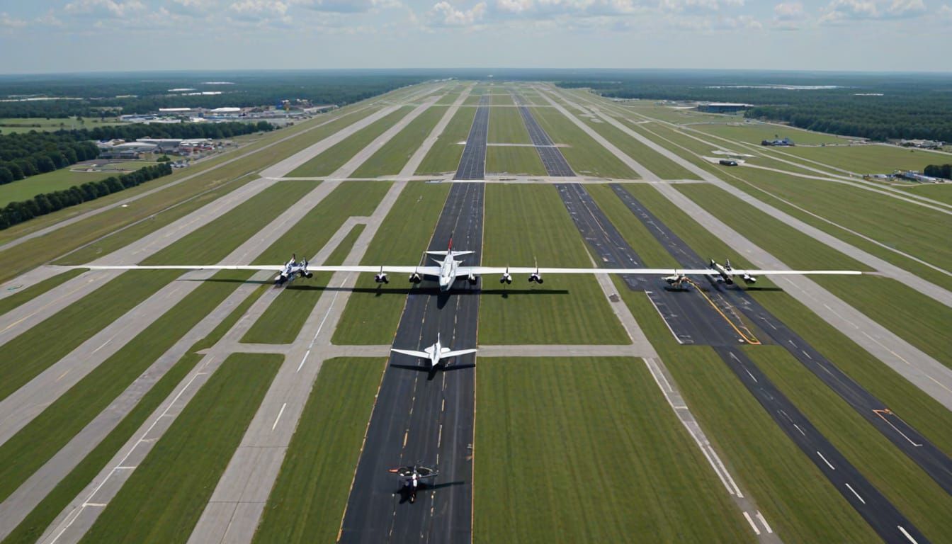 Revolutionary War Blockade on Airport Runway
