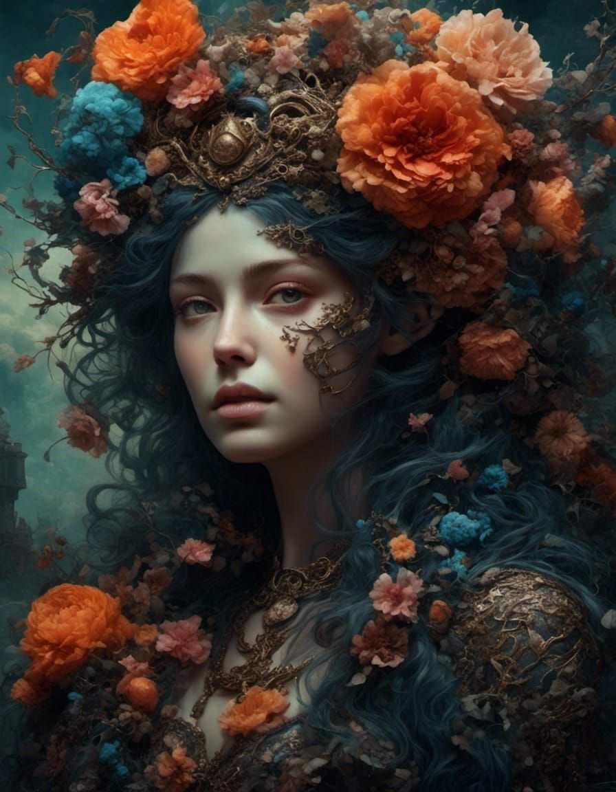 Hades and Persephone in Ethereal Digital Painting