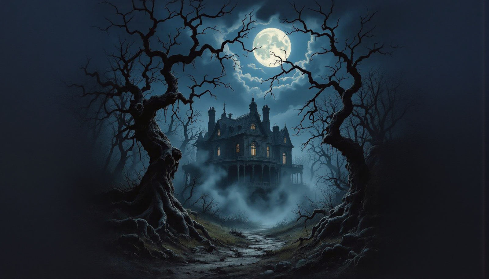 Haunted Forest and Mansion at Evil Night
