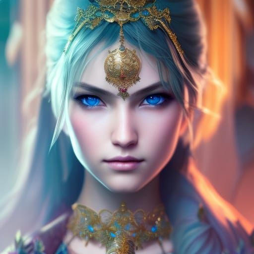 Steampunk Australian with Balloon: Photorealistic Art