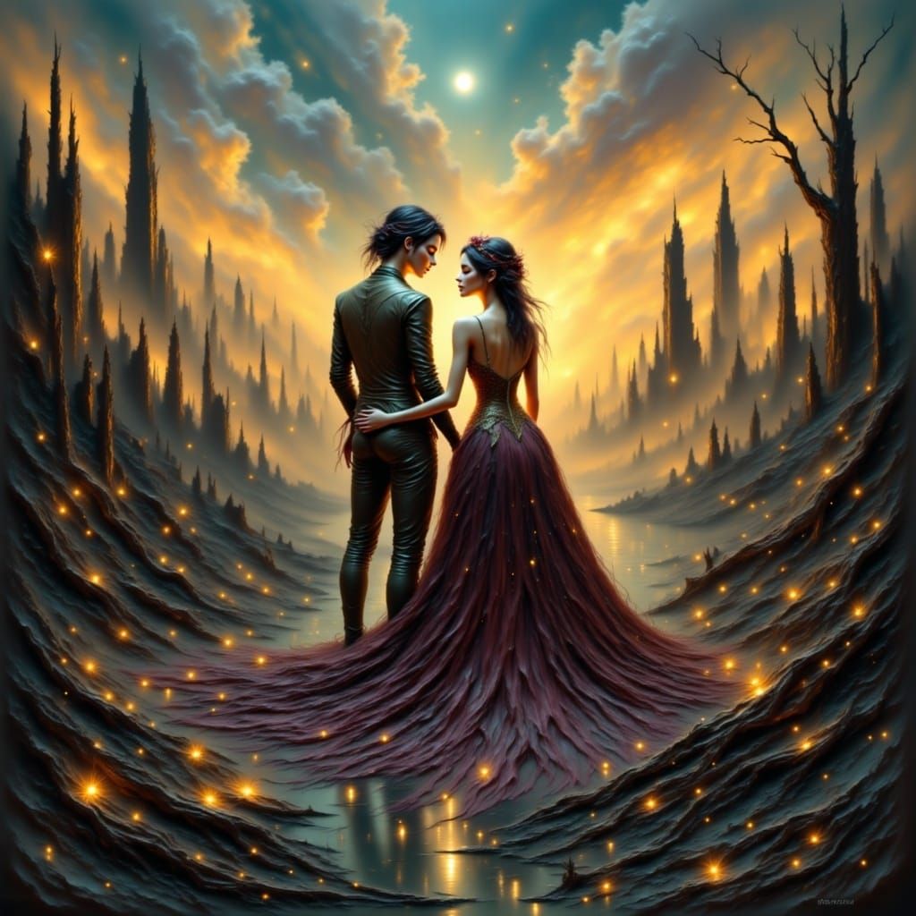 Young Couple Finds Hope in Post-Apocalyptic Ruins