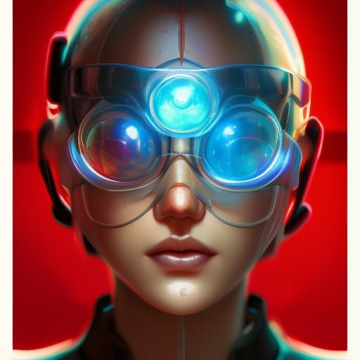 Cyberpunk Portrait with Neon Lighting