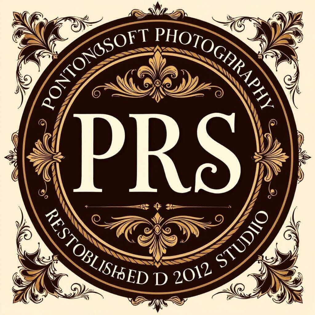 Victorian Logo Design with Ornate Serif Font