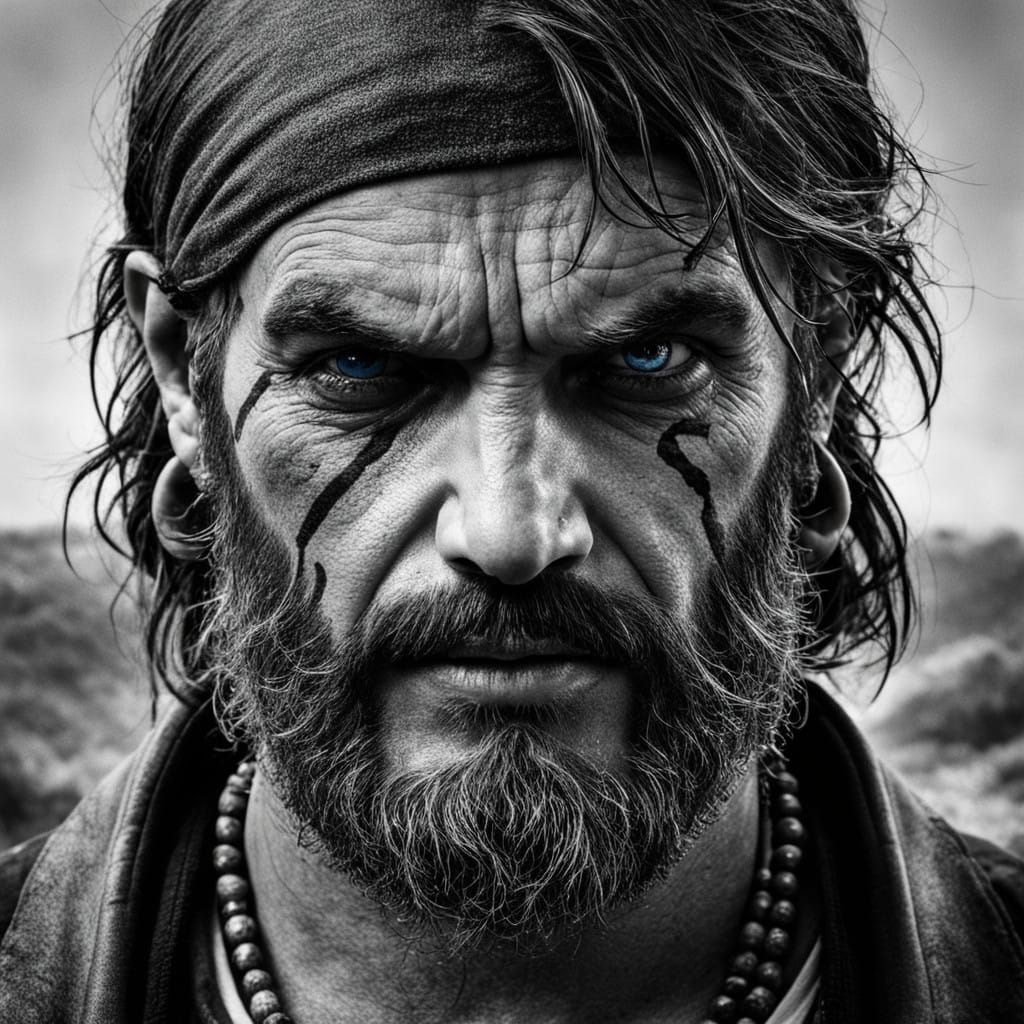 Tough Man Dominates the Cantina Atmosphere in a Scene of Tou...