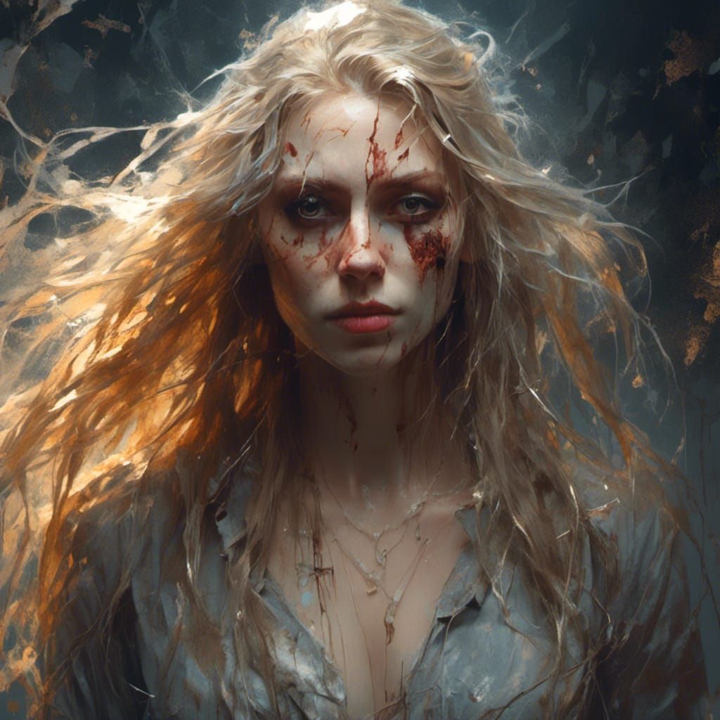 Macabre Portrait of a Beautiful Woman