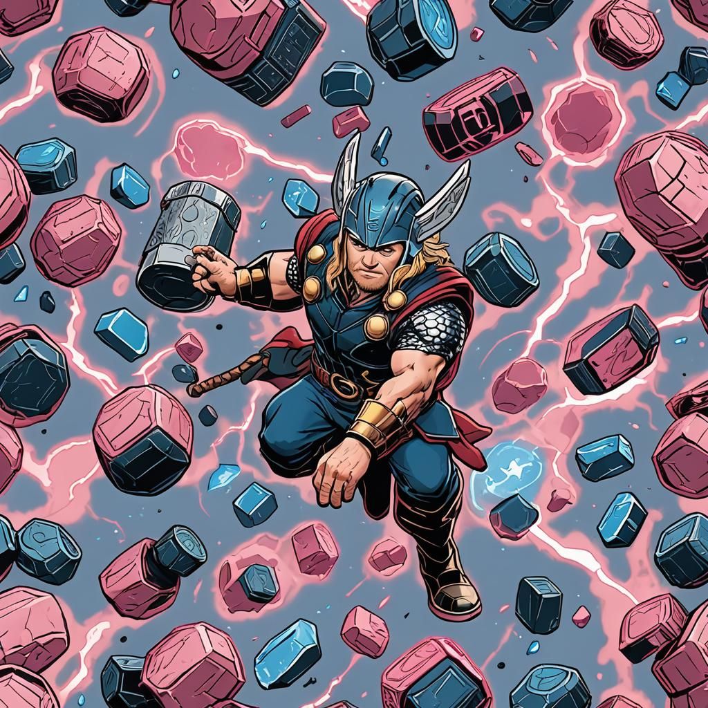 Thor Playing Whack-A-Mole with Lightning Energy