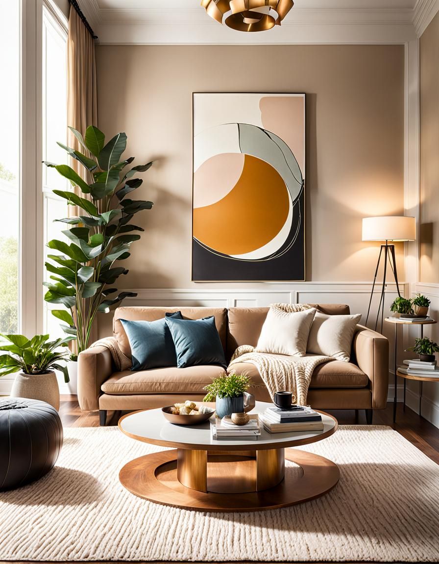 Cozy Modern Living Room Interior Design