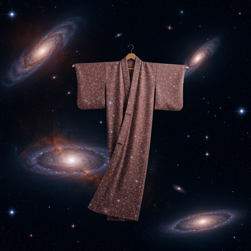 Cosmic Kimono Floating in Deep Space Nebula