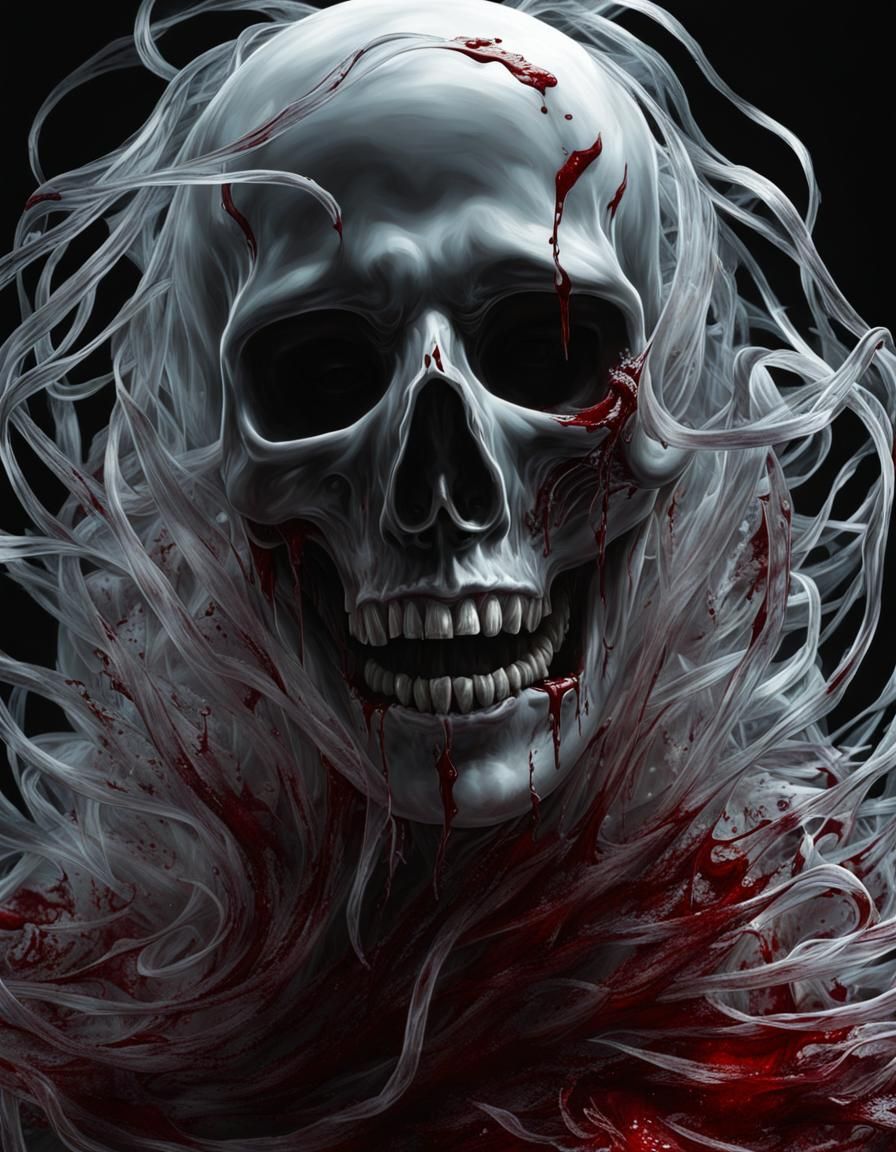 Horrific Transparent Ghost with Twisted Soul