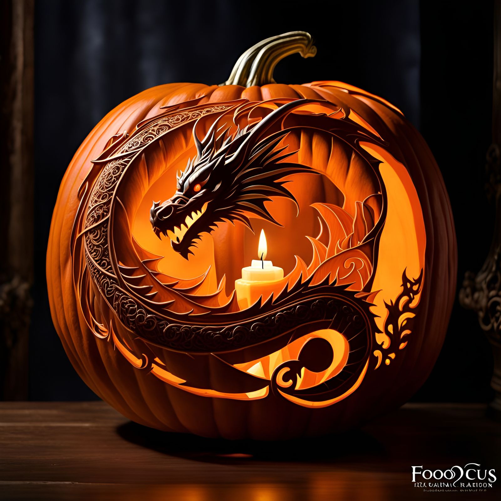 Dragon Pumpkin Carving