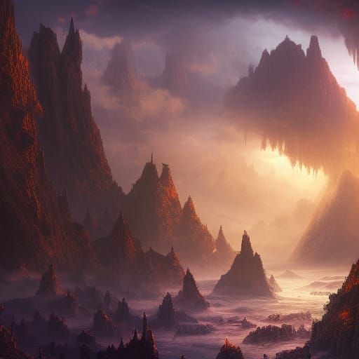 Fantastical Birthday Concept Art in Deep Color