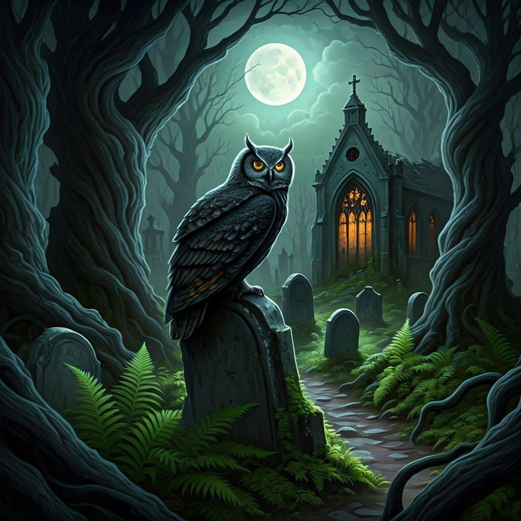 Owl is a symbol of death and harbinger of misfortune.