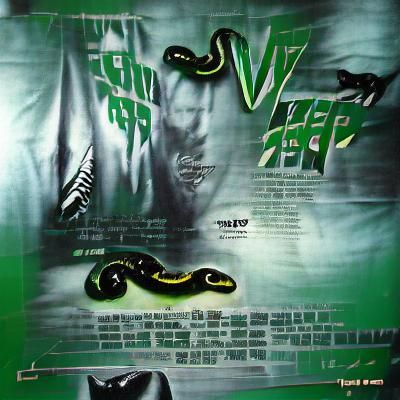 Viper Snake with Fangs Ready to Strike