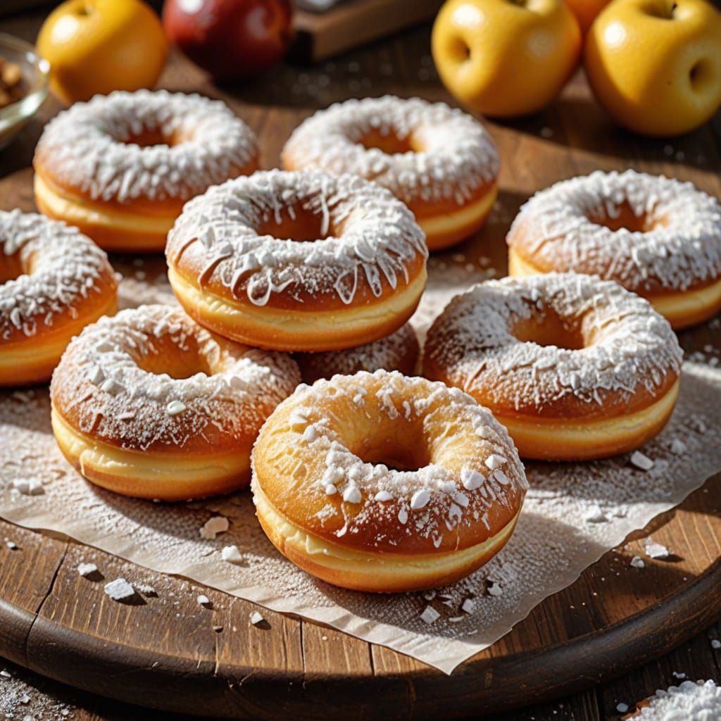 Delicate Donuts in Warm Morning Light