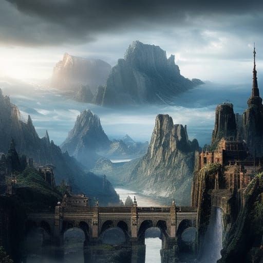 Epic Cinematic Landscape Digital Matte Painting
