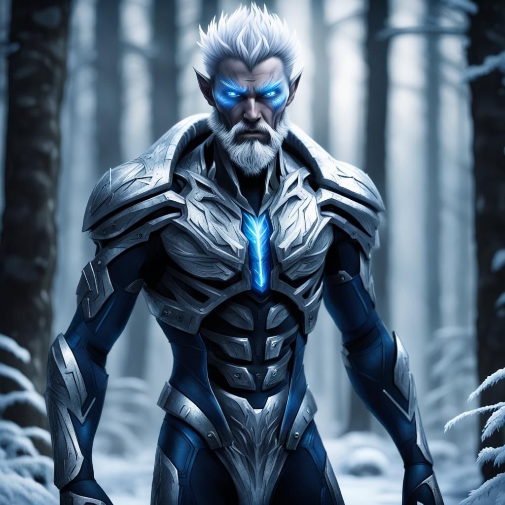 Furious Nanosuit Warrior in Frozen Alien Forest