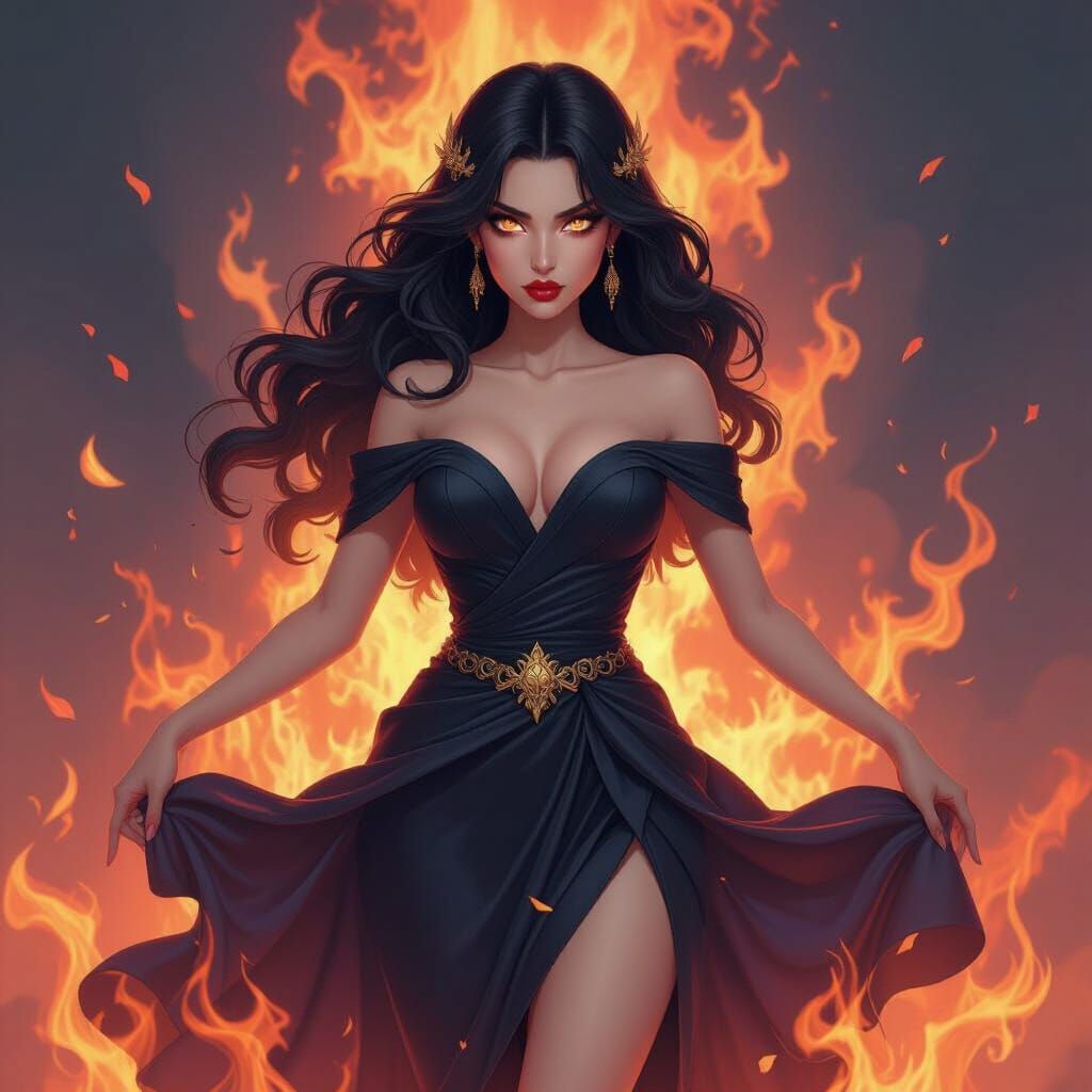 Persephone, Goddess of the Underworld, in Detailed Matte Pai...