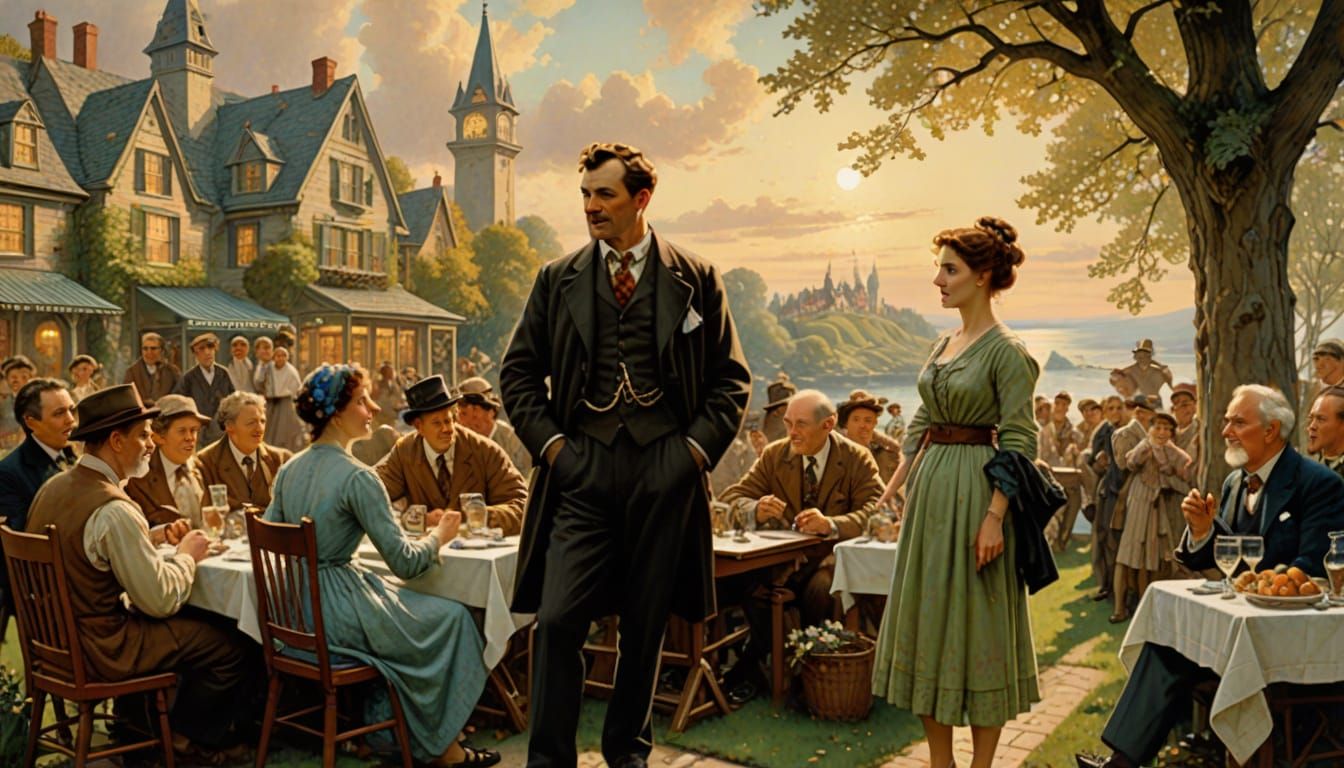 The Republic Of Plenty: A Whimsical Village Scene