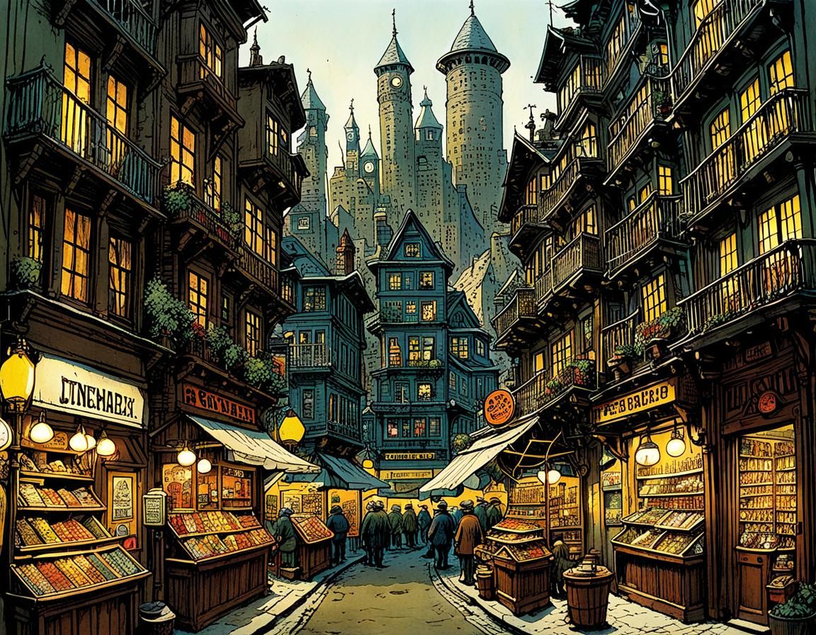 Graphic Illustration Inspired by Comic Art Masters