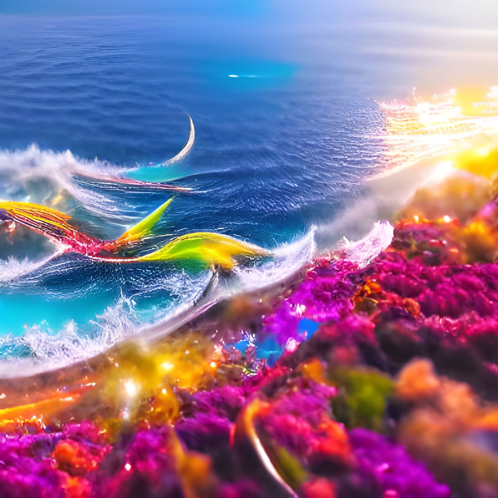 Colorful Ocean of Dreams in 8K