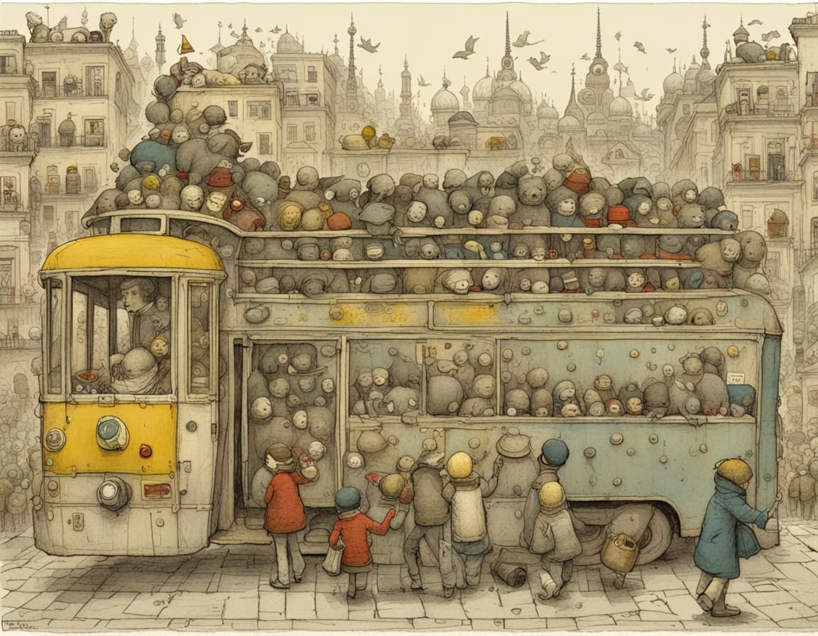 Fantasy Landscape in Watercolor Style