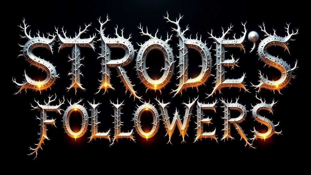 Gothic Metallic Font: Strode's Followers