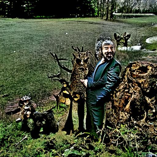 John Virgo with Woodland Friends