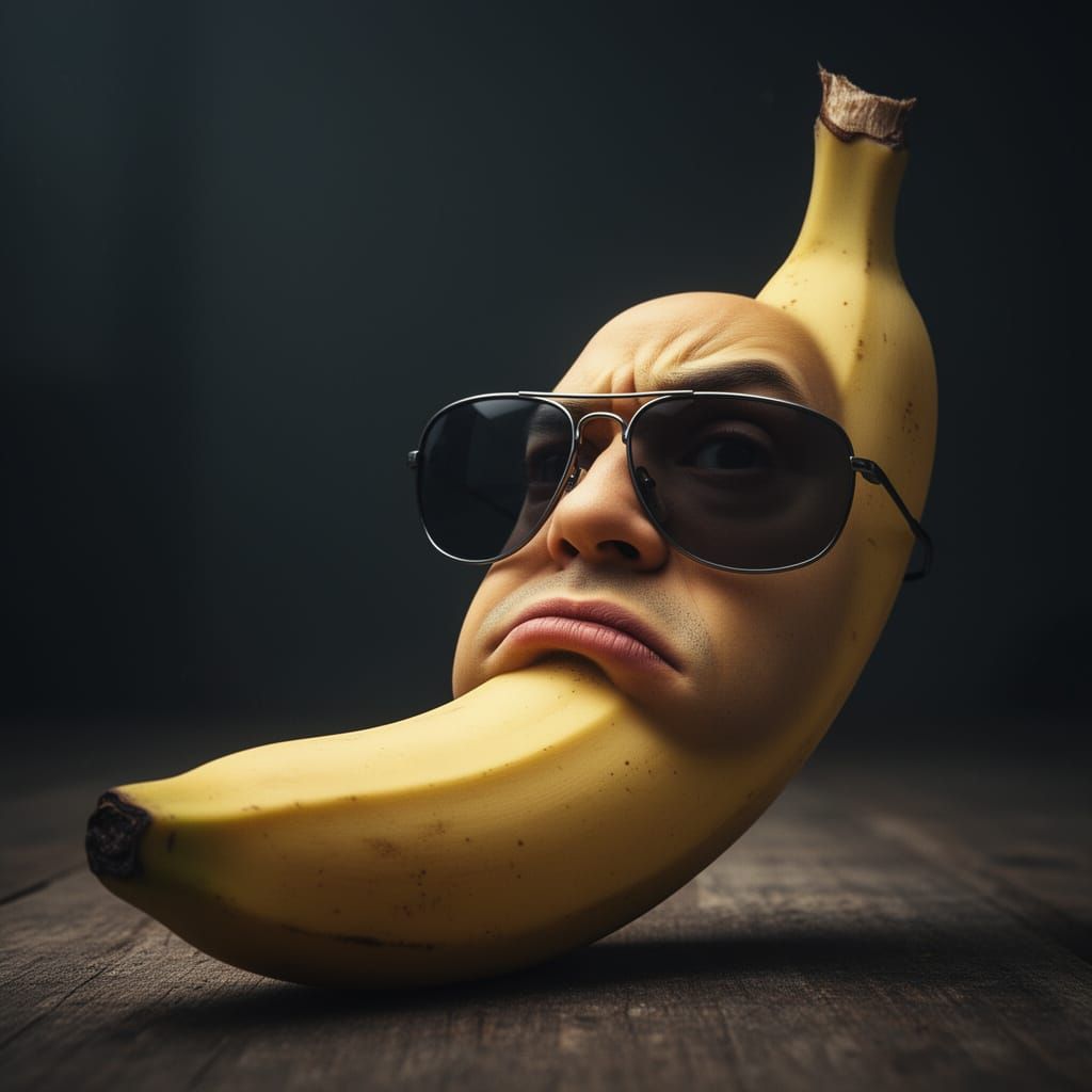 Realistic Banana Wears Sunglasses, Makes Suspicious Face