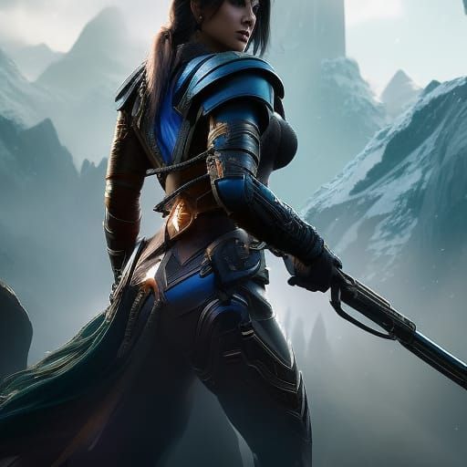 Detailed Dog Portrait in Fantasy Style