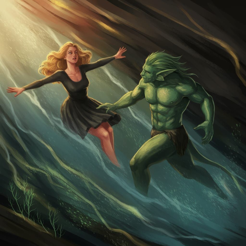 Water Spirit Rescues Drowning Woman in Underground River