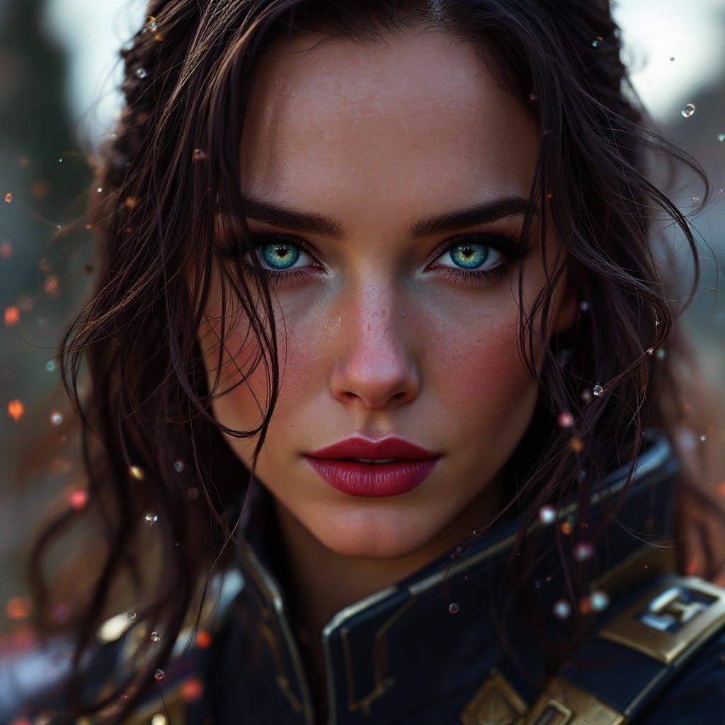 Epic Fantasy Concept Art of Emma Peel in Avengers Style