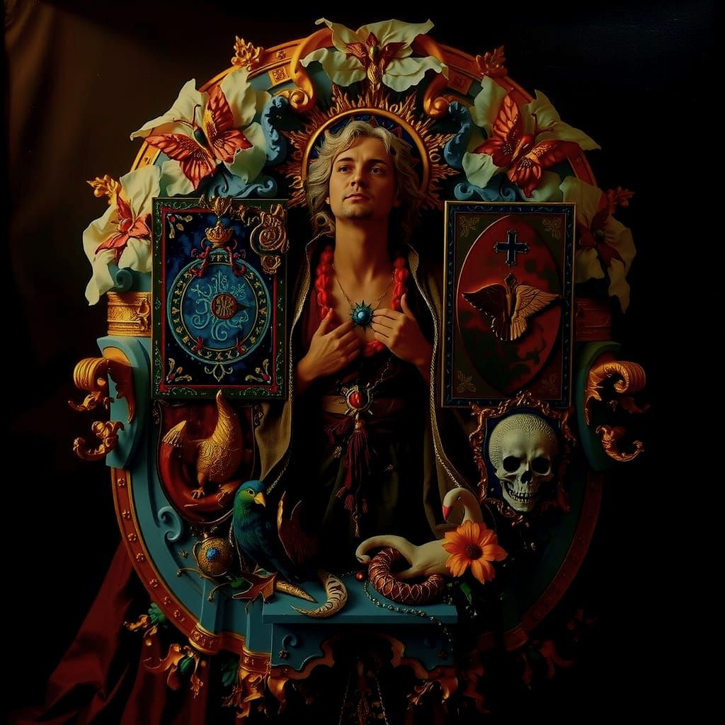 Masterpiece Painting of Beauty and Truth