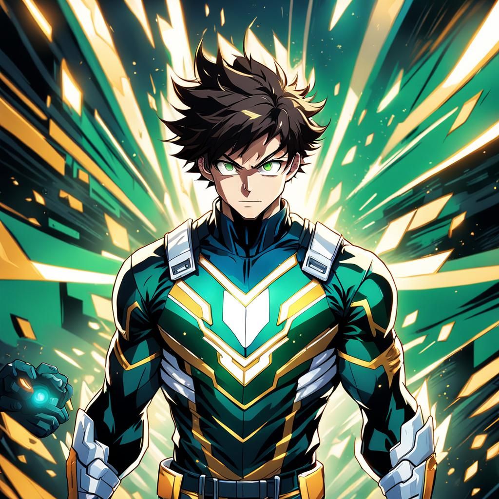 Anime Boy in Training Suit Concept Art