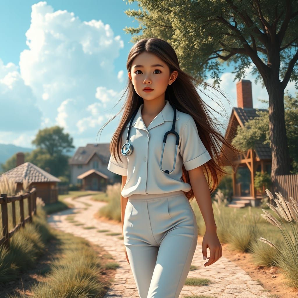 Resolute Schoolgirl Embarks on Ambitious Journey