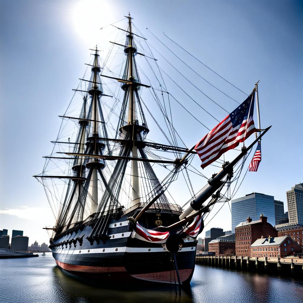 The USS Constitution Sailing
