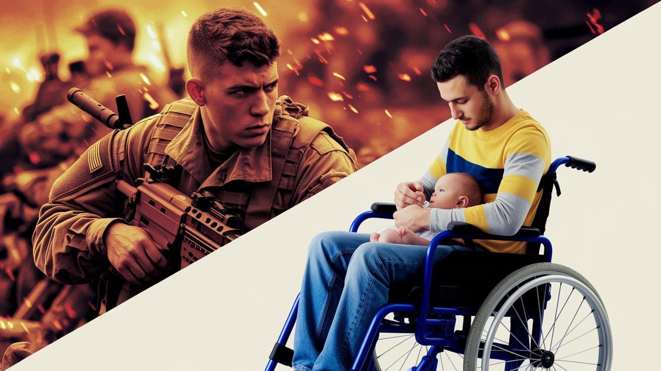 Contrasting Scenes: War and Peace in Alcohol Ink Style